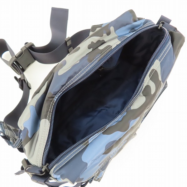 実際に弊社で買取させて頂いた(z6)【複数個選択可能/未使用】HEAD PORTER/ヘッドポーター JUNGLE WAIST BAG ジャングル ウエストバッグ ダークネイビーの画像 5枚目