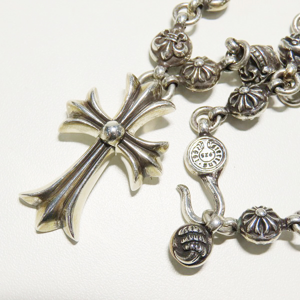 実際に弊社で買取させて頂いたCHROME HEARTS/クロムハーツ マルチボールネックレス スモールCHクロス