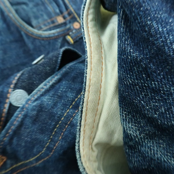 実際に弊社で買取させて頂いたEVISU/エヴィス NO.2 野球ボール刺繍 カモメ Lot.2001/32×35の画像 7枚目