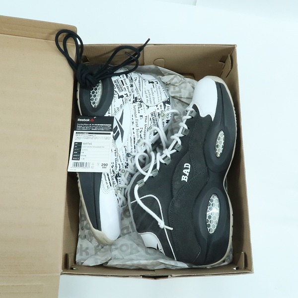 実際に弊社で買取させて頂いたReebok/リーボック QUESTION MID MISUNDERSTOO/クエスチョン ミッド ミスアンダーストゥッド V69765/29の画像 8枚目