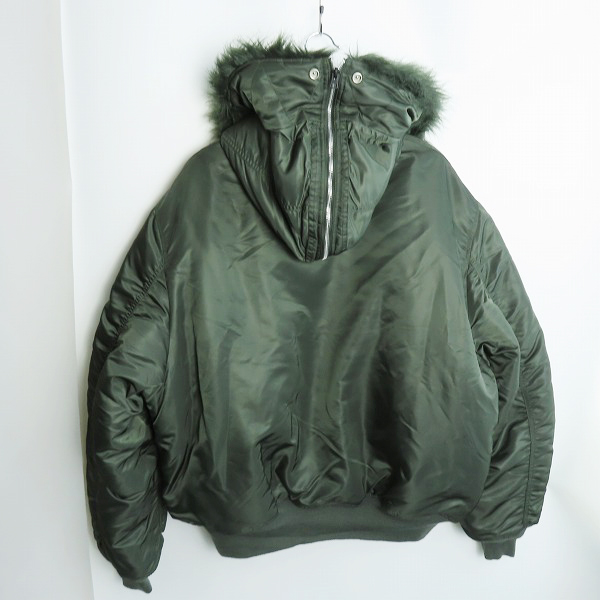 実際に弊社で買取させて頂いたWTAPS×ALPHA/ダブルタップス×アルファ N-2B CORE SPEC コアスペック ファー付ジップアップジャケット TA0690-9019/XLの画像 1枚目