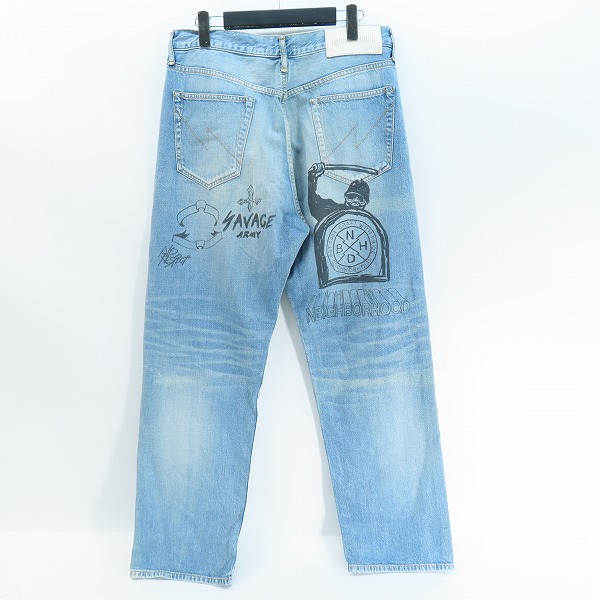 実際に弊社で買取させて頂いたNEIGHBORHOOD/ネイバーフッド 23AW FADE DENIM PANTS 232YTNH-PTM06 Mの画像 1枚目