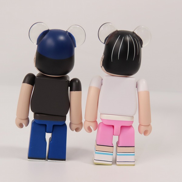 実際に弊社で買取させて頂いたメディコムトイ BE@RBRICK/ベアブリック BANANAMAN/バナナマン POPUP限定 100％&400% 日村勇紀/設楽統 2点セットの画像 7枚目