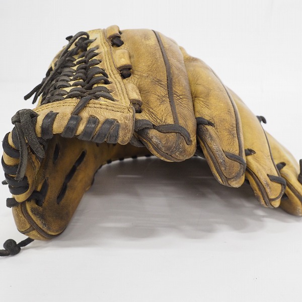 実際に弊社で買取させて頂いたHI-GOLD/ハイゴールド NATURAL FLEX 軟式 内野手 右投げ用グローブの画像 9枚目