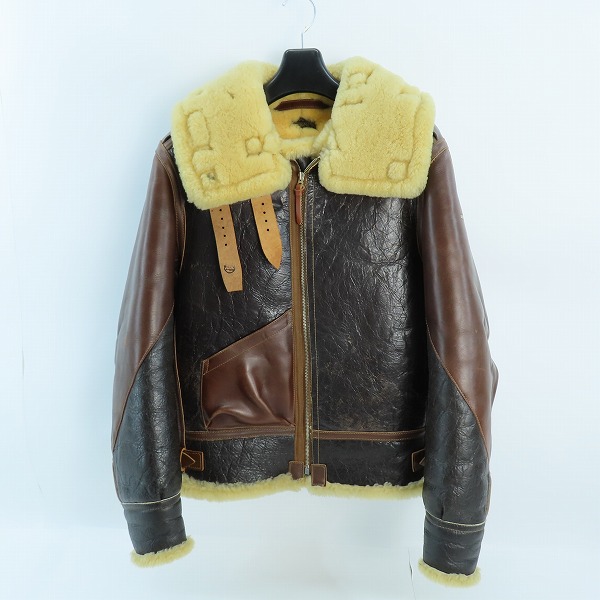 実際に弊社で買取させて頂いたBUZZ RICKSON'S/バズリクソンズ B-3 ムートンジャケット/M83157/36