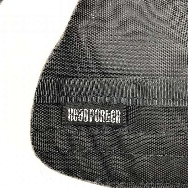 実際に弊社で買取させて頂いた(5)HEAD PORTER/ヘッドポーター ショルダー メッセンジャー バッグ ブラック×グレーの画像 6枚目