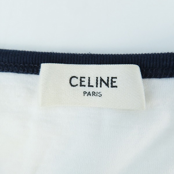 実際に弊社で買取させて頂いた【JPタグ】CELINE/セリーヌ 22SS トリオンフ フロントロゴプリント 半袖Tシャツ カットソー 2X872671Q/Sの画像 2枚目