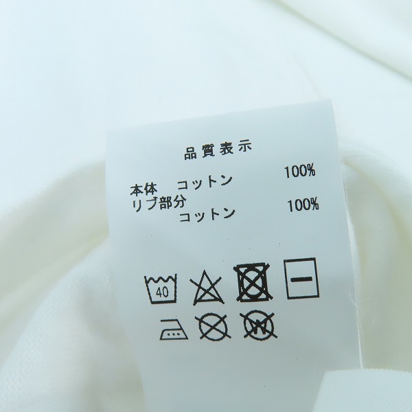 実際に弊社で買取させて頂いたDESCENDANT/ディセンダント  PORT ORGANIC COTTON LS ロゴ刺繍長袖Tシャツ 241ATDS-CSM17/2の画像 4枚目