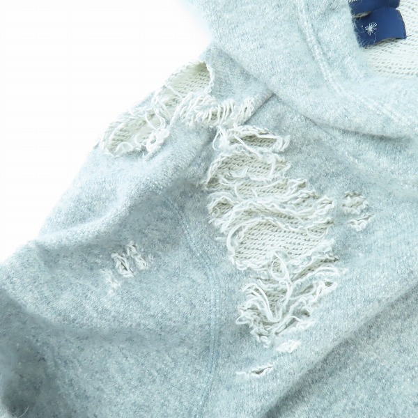 実際に弊社で買取させて頂いたMIHARA YASUHIRO/ミハラヤスヒロ ダメージパーカー 41611231/Mの画像 4枚目