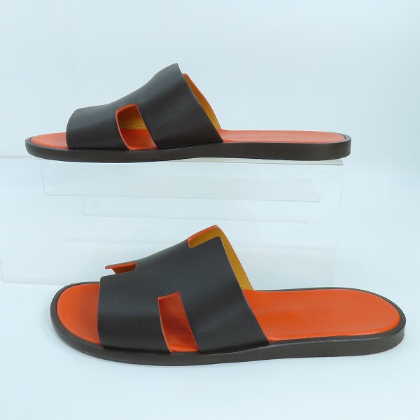 実際に弊社で買取させて頂いたHERMES/エルメス Izmir/イズミール レザー サンダル 41の画像 3枚目