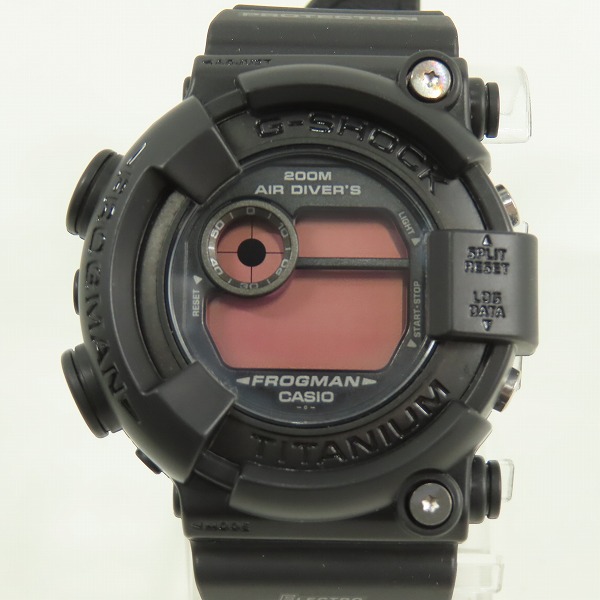 実際に弊社で買取させて頂いたG-SHOCK/Gショック FROGMAN/フロッグマン リアルブラック スクリューバック DW-8200BK-1JF【動作未確認】