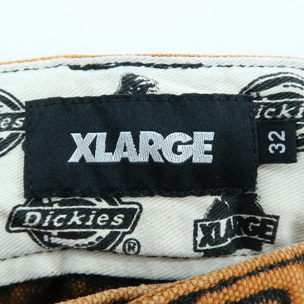 実際に弊社で買取させて頂いたXLARGE×Dickies/エクストララージ×ディッキーズ タイダイ デニムパンツ/32の画像 2枚目