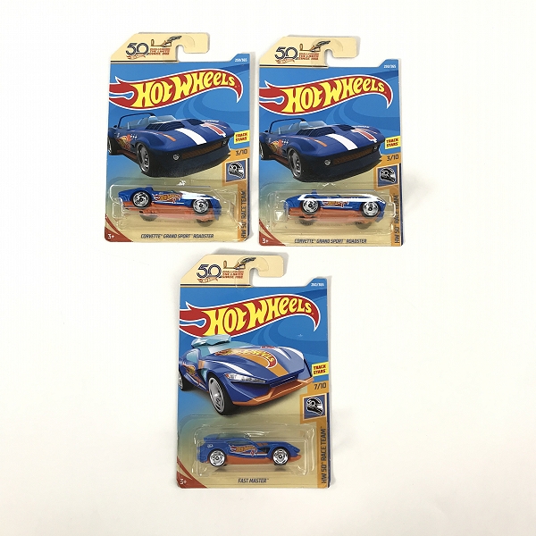 実際に弊社で買取させて頂いた【おまとめ/未開封】Hot Wheels/ホットウィール 50th RACE TEAM CORVETTE GRAND SPORT ROADSTER/FAST MASTER 他の画像 1枚目