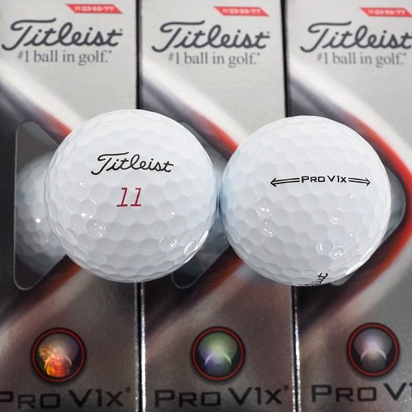 実際に弊社で買取させて頂いた【未使用】Titleist/タイトリスト PRO V1x ゴルフボール ホワイト 1ダースの画像 1枚目