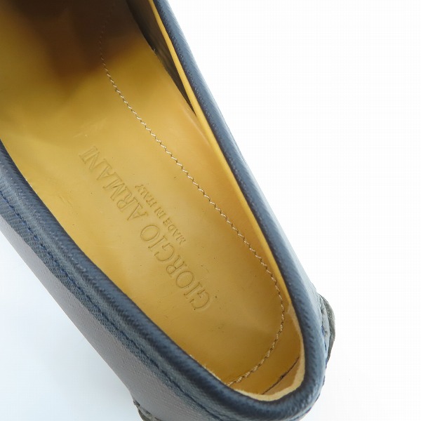 実際に弊社で買取させて頂いたGIORGIO ARMANI/ジョルジオアルマーニ レザー ローファー 6の画像 4枚目