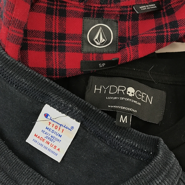 実際に弊社で買取させて頂いた【おまとめ】チャンピオン/ボルコム/ハイドロゲン 等 Tシャツ/ポロシャツ/パンツ 他の画像 1枚目