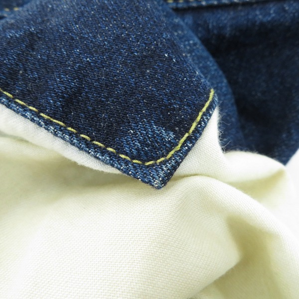 実際に弊社で買取させて頂いたGANRYU COMME des GARCONS/ガンリュウコムデギャルソン インディゴ サルエルパンツ EM-P020/Sの画像 8枚目