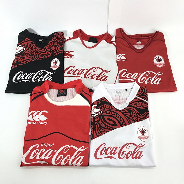 実際に弊社で買取させて頂いた【おまとめ】CANTERBURY/カンタベリー ラグビー  コカ コーラ レッドスパークス ゲームジャージ