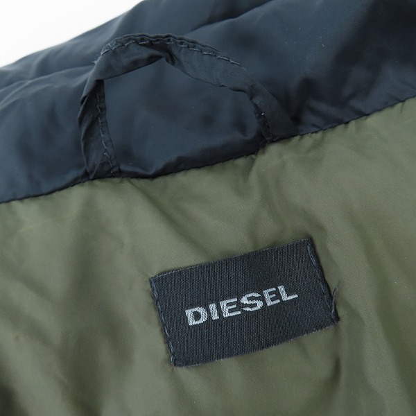実際に弊社で買取させて頂いたDIESEL/ディーゼル ナイロン ダウンジャケット ブラック /Mの画像 8枚目