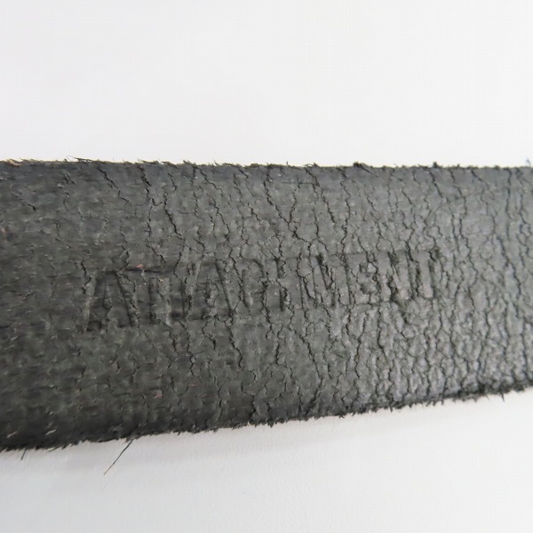 実際に弊社で買取させて頂いたATTACHMENT/アタッチメント レザーベルト ダークブラウン系の画像 3枚目