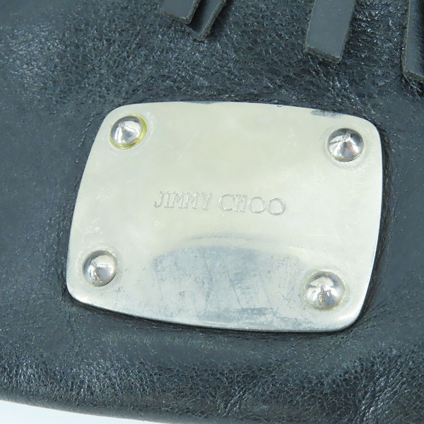 実際に弊社で買取させて頂いたJIMMY CHOO/ジミーチュウ  レザー ショルダーバッグの画像 6枚目