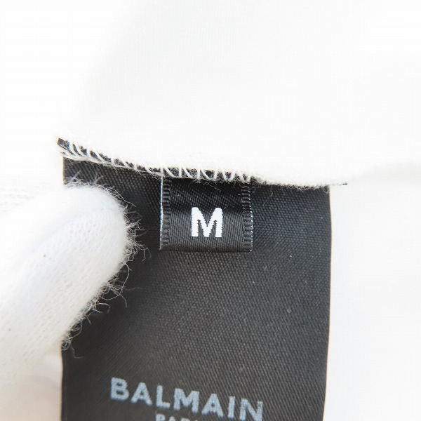 実際に弊社で買取させて頂いた【未使用】BALMAIN/バルマン ロゴ 半袖Tシャツ/Mの画像 3枚目