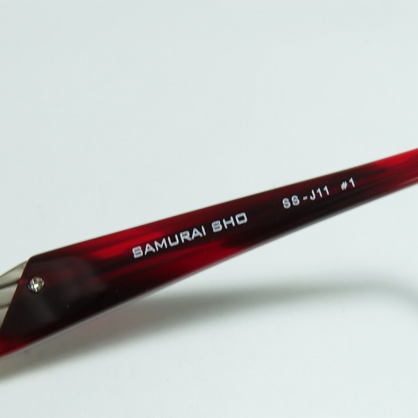 実際に弊社で買取させて頂いたSAMURAI SHO/サムライ翔 Limited Edition サングラス メガネフレーム/アイウェア SS-J11の画像 5枚目