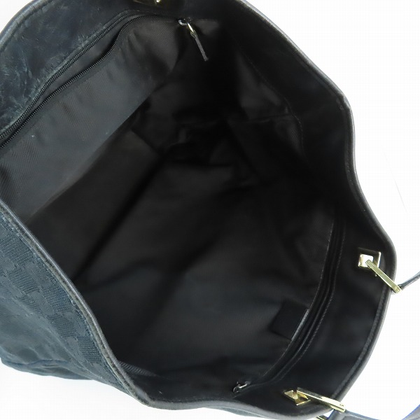 実際に弊社で買取させて頂いたGUCCI/グッチ GGキャンバス トートバッグ ブラック 002-1097の画像 3枚目