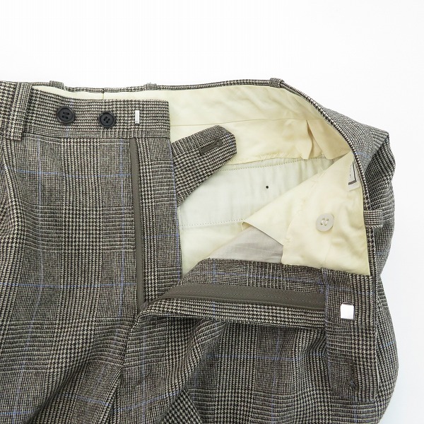 実際に弊社で買取させて頂いたChristian Dior monsieur/クリスチャンディオール ムッシュ チェック スラックスパンツ/A-5の画像 5枚目