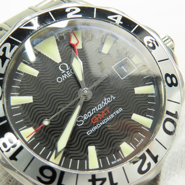 実際に弊社で買取させて頂いたOMEGA/オメガ シーマスター 50YEARS GMT クロノメーター デイト 自動巻腕時計の画像 6枚目