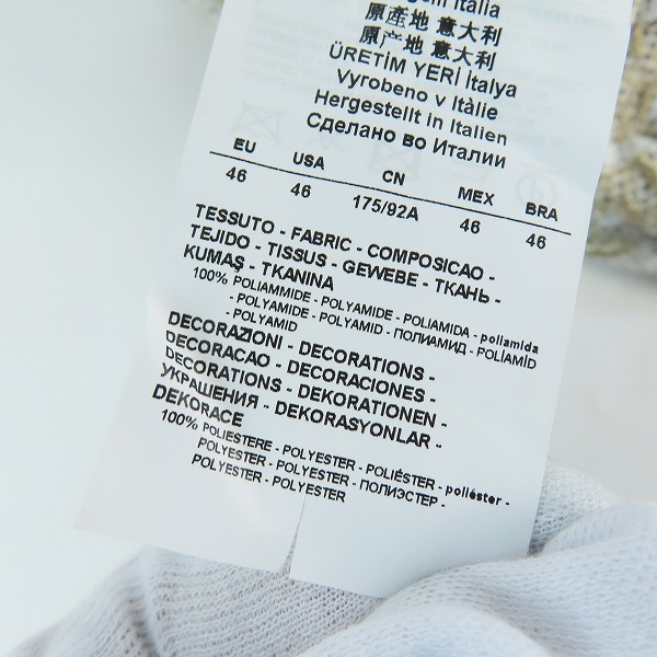 実際に弊社で買取させて頂いたEMPORIO ARMANI/エンポリオアルマーニ テーラードジャケット シースルー 21G330 21390/46の画像 6枚目