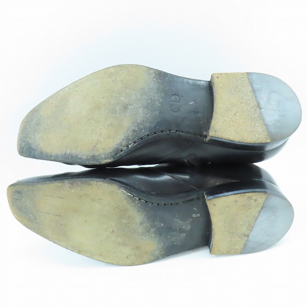 実際に弊社で買取させて頂いたDIOR/ディオール サイドジップレザーブーツ/40の画像 2枚目