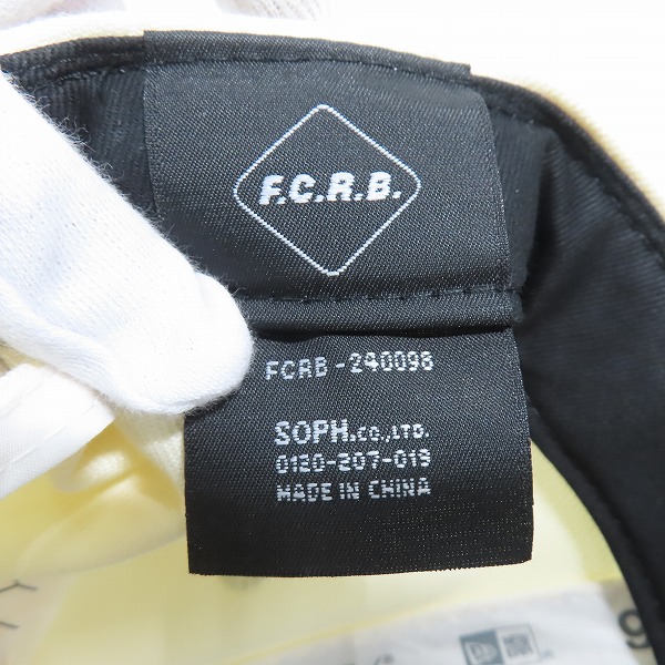 実際に弊社で買取させて頂いたF.C.R.B.×NEWERA/FCレアルブリストル×ニューエラ BRISTOL EMBLEM LOGO 6panel Cap キャップ クリーム系の画像 6枚目