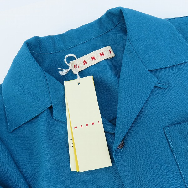 実際に弊社で買取させて頂いた【未使用】MARNI/マルニ 24SSボウリングシャツ CUMU0213A5/48の画像 6枚目