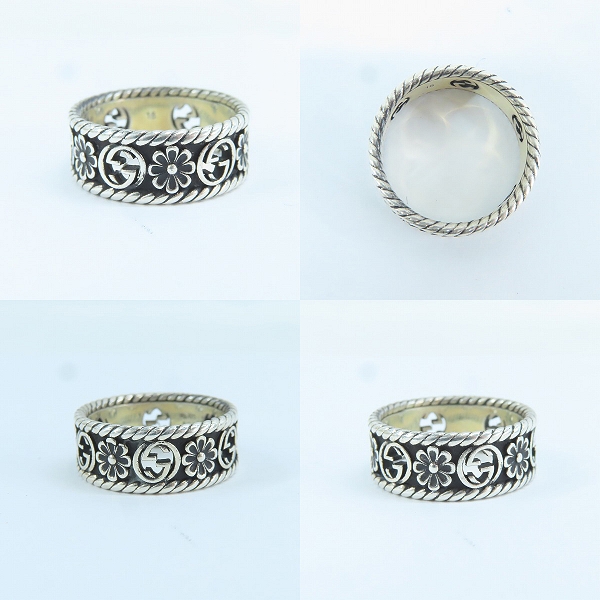 実際に弊社で買取させて頂いたGUCCI/グッチ インターロッキングG シルバーリング 577263 J8400 0811 16.5号の画像 2枚目