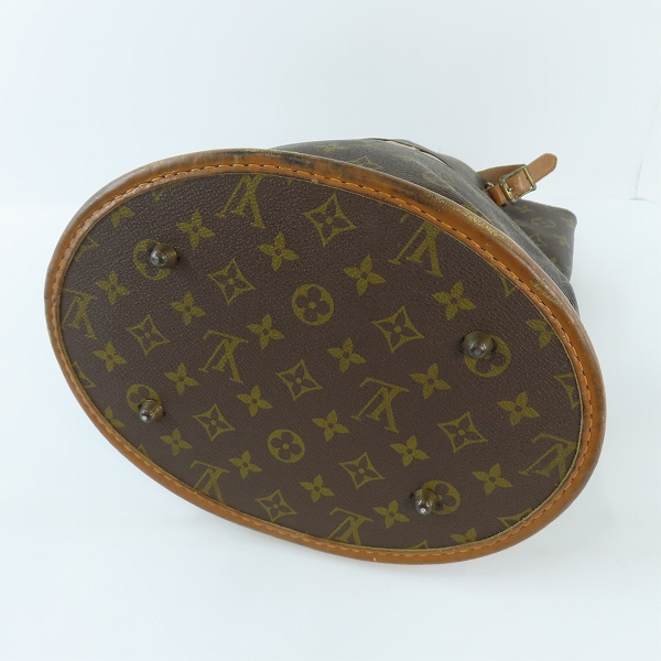 実際に弊社で買取させて頂いたLOUIS VUITTON/ルイヴィトン モノグラム バケットGM USA アメリカ製 バケツ型 ポーチ付き ハンドバッグ T42236の画像 2枚目