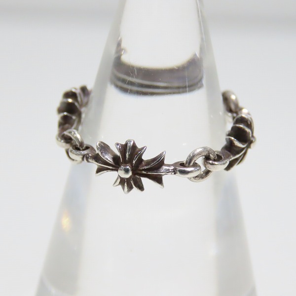 実際に弊社で買取させて頂いたCHROME HEARTS/クロムハーツ タイニーE CHプラス リング 4リンク 11.5号の画像 3枚目