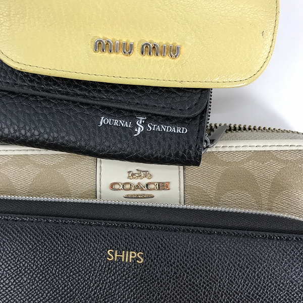 実際に弊社で買取させて頂いた【おまとめ】コーチ/シップス/ジャーナルスタンダード/ミュウミュウ 等 財布/ウォレット 他 メンズ/レディースの画像 2枚目