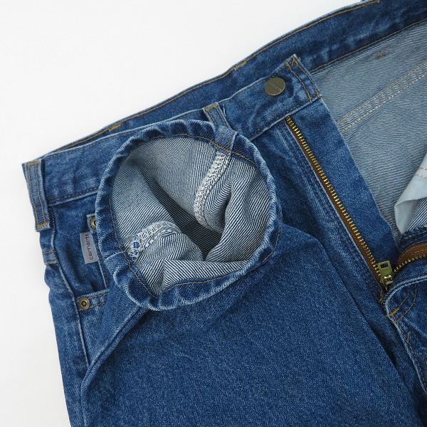 実際に弊社で買取させて頂いたCarhartt/カーハート ジップフライ デニムパンツ B17-DST/32×30の画像 4枚目