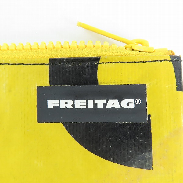 実際に弊社で買取させて頂いたFREITAG/フライターグ F08 DAN/ダン ポーチ/セカンドバッグ/クラッチバッグ オレンジ/イエローの画像 4枚目