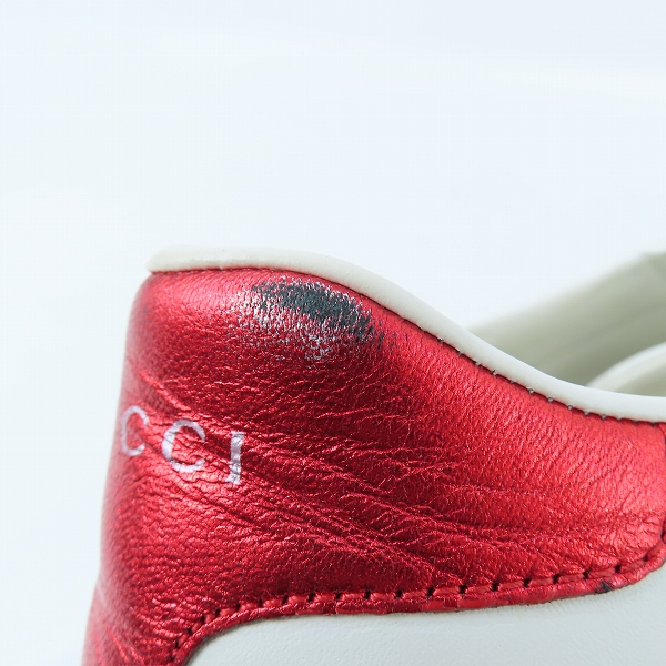 実際に弊社で買取させて頂いたGUCCI/グッチ シェリーライン  クリスタルスニーカー 505995/37.5の画像 7枚目