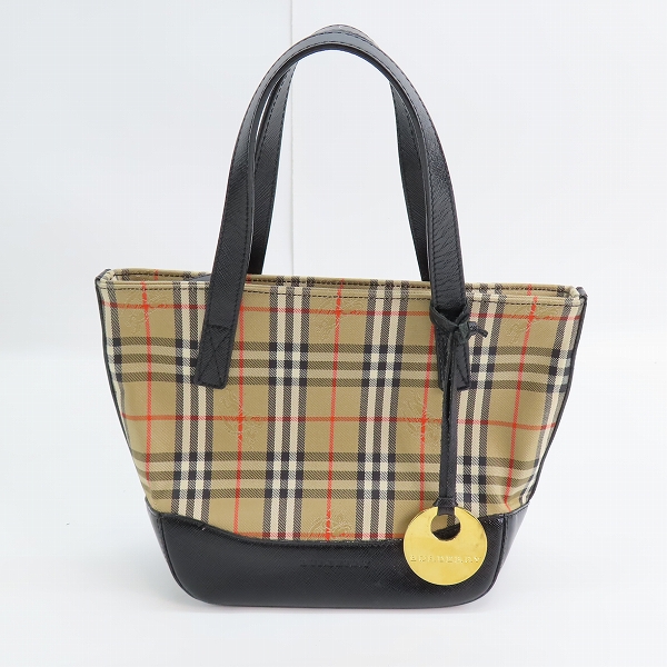 実際に弊社で買取させて頂いたBURBERRY/バーバリー ヘイマーケットチェック ハンドバッグ