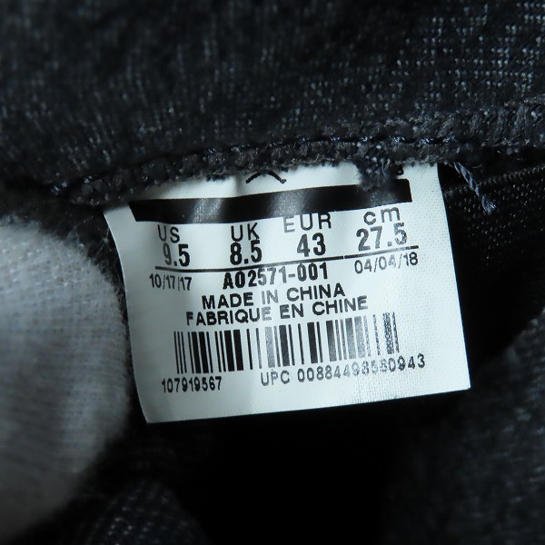 実際に弊社で買取させて頂いたNIKE×LEVIS/ナイキ×リーバイス AIR JORDAN 4 RETRO NRG/エアジョーダン 4 AO2571-001/27.5の画像 5枚目