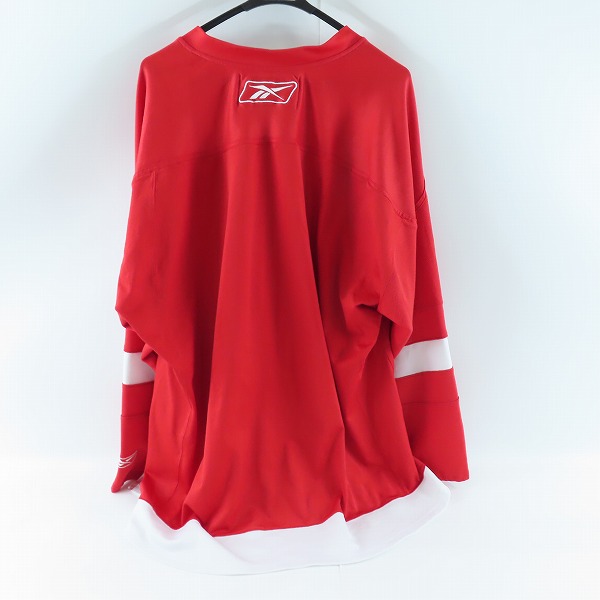 実際に弊社で買取させて頂いたReebok NHL DETROIT RED WINGS/デトロイトレッドウイングス ゲームシャツ ホッケーシャツ /4XLの画像 1枚目