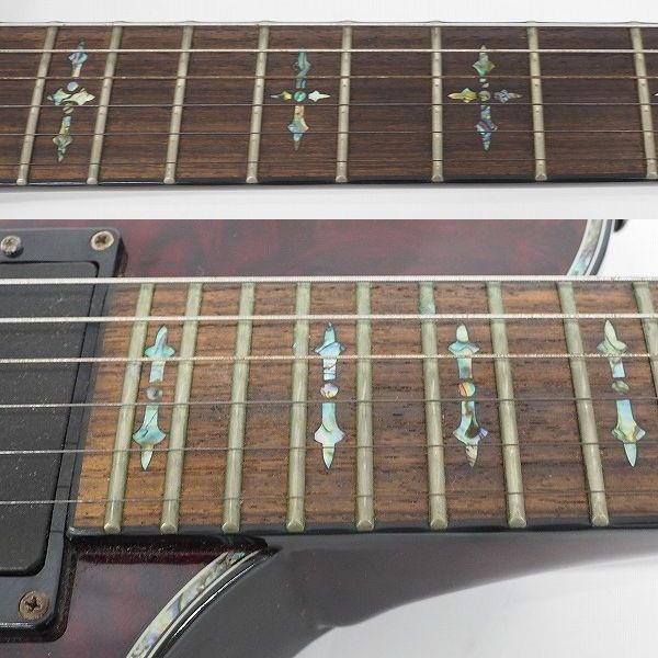 実際に弊社で買取させて頂いた★SCHECTER/シェクター HELLRAISER AD-SOLO-6-HR/BCH ヘルレイザー EMG搭載 アクティブ エレキギター ギグケース付の画像 3枚目