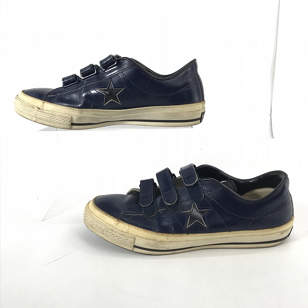実際に弊社で買取させて頂いたCONVERSE/コンバース 90 ONE STAR V-3 OX ワンスター ベルクロ レザー /9.5の画像 3枚目
