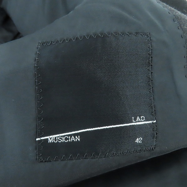 実際に弊社で買取させて頂いたLAD MUSICIAN/ラッドミュージシャン STANDARD 1B JACKET/スタンダード テーラードジャケット ウール 天使柄 2119-331/42の画像 2枚目