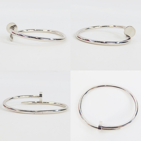 実際に弊社で買取させて頂いた【ギャラ付】Cartier/カルティエ 18KWG JUSTE UN CLOU/ジュストアンクル ブレスレット #17 CRB6048317の画像 2枚目