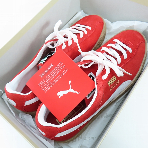 実際に弊社で買取させて頂いた PUMA/プーマ MUNSTER OG/ミュンスターOG  レッド 384218-02/30の画像 7枚目
