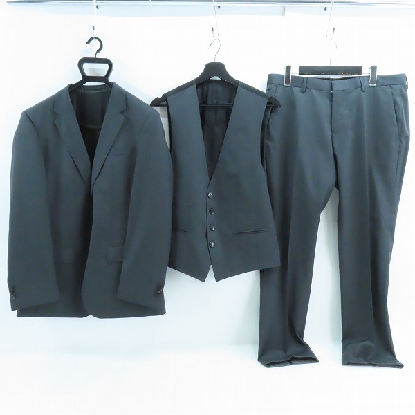 実際に弊社で買取させて頂いた【JPタグ】HUGO BOSS/ヒューゴボス /グアベロ 2B テーラードジャケット/ベスト/スラックス 3ピース スーツ セットアップ/48